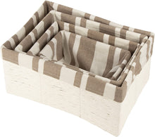 Load image into Gallery viewer, NESTING LINEN STORAGE BASKET