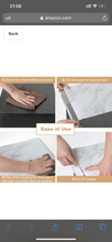 Load image into Gallery viewer, Marble self adhesive contact paper