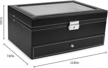 Load image into Gallery viewer, 12 slot watch & Jewelry Box organiser