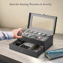 Load image into Gallery viewer, 12 slot watch & Jewelry Box organiser