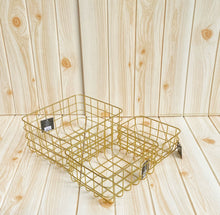 Load image into Gallery viewer, 3 piece Gold basket