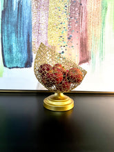 Load image into Gallery viewer, Gold weave fruit basket