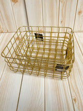 Load image into Gallery viewer, 3 piece Gold basket
