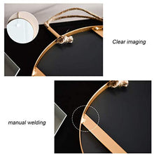 Load image into Gallery viewer, Gold mirror with rope