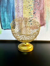 Load image into Gallery viewer, Gold weave fruit basket