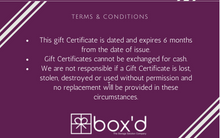 Load image into Gallery viewer, The Box&#39;d Company Gift Card
