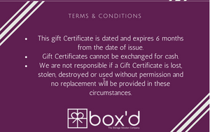 The Box'd Company Gift Card