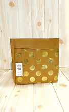 Load image into Gallery viewer, Gold polka dot storage cube
