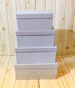 Silver Glitter Box