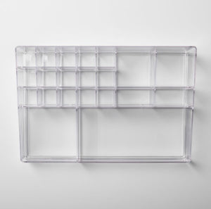 Clear cosmetic organiser