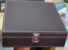 Load image into Gallery viewer, Brown leather box

