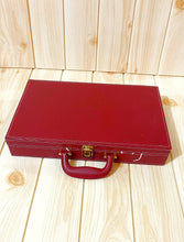 Load image into Gallery viewer, Maroon leather box
