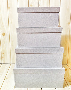 Silver Glitter Box