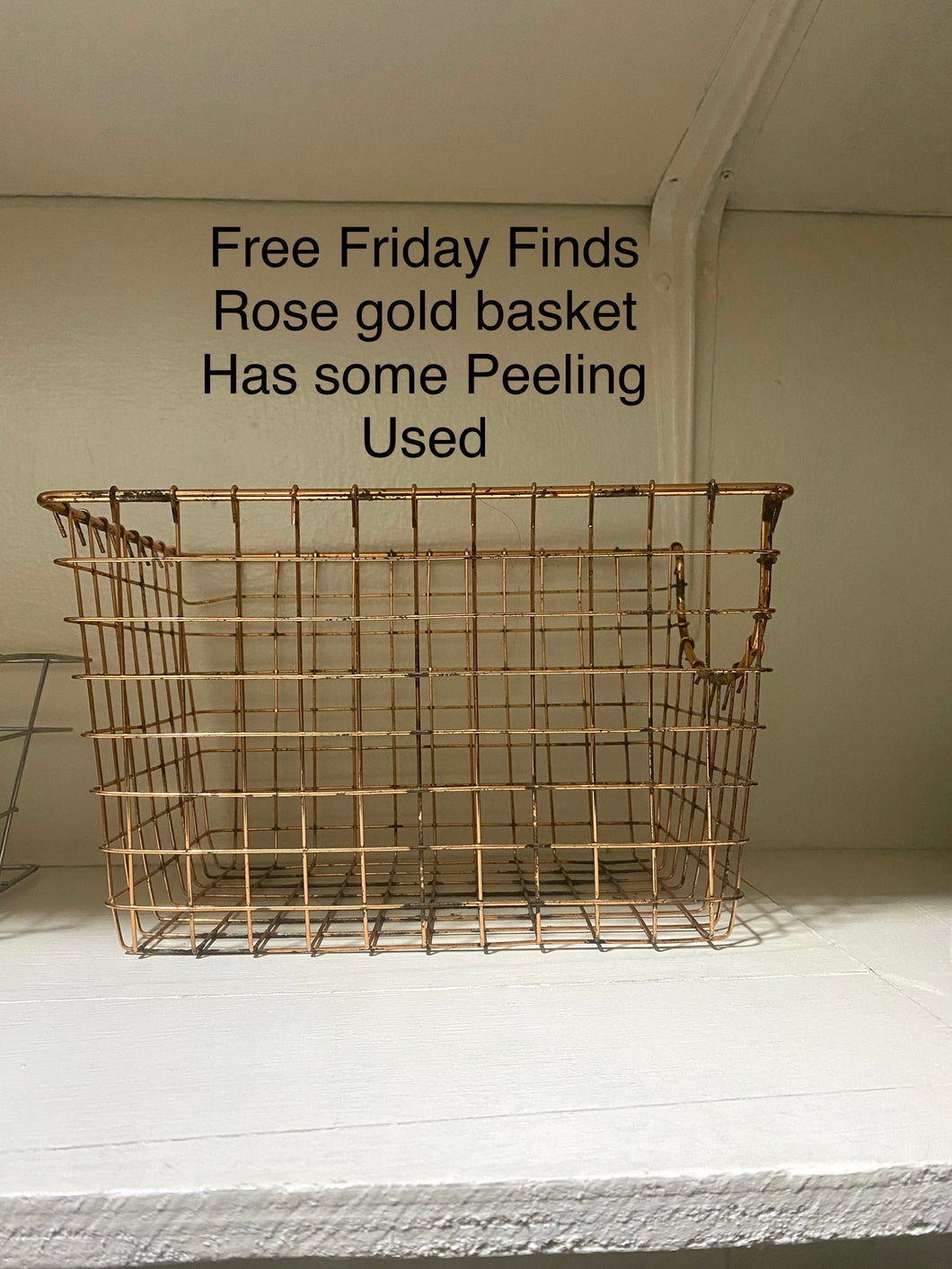 Rose gold basket