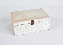 Load image into Gallery viewer, Woven wooden box
