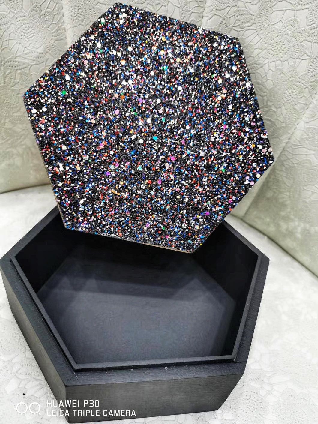 Hexagonal storage box