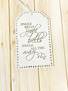 Christmas wooden tag