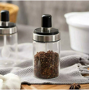 Glass seasoning bottle