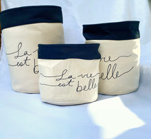 Load image into Gallery viewer, La Vie Est Belle Storage bin
