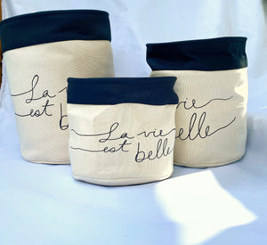 La Vie Est Belle Storage bin