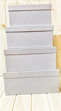 Load image into Gallery viewer, Silver Glitter Box
