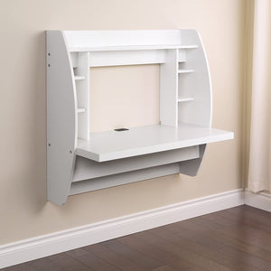 Wall mounted floating desk