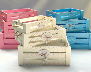 Sweet home wooden crates