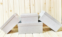 Load image into Gallery viewer, Silver Glitter Box
