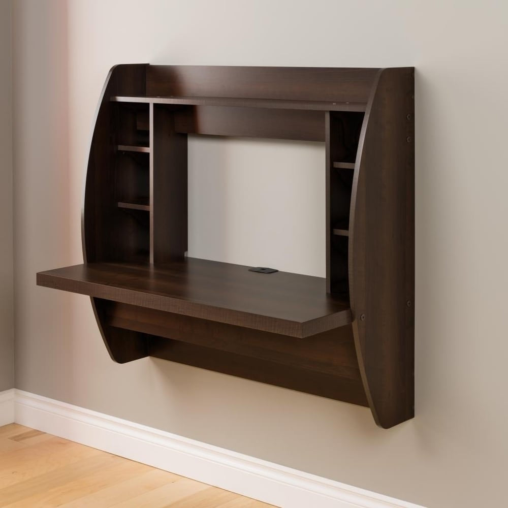 Wall mounted floating desk