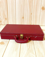 Load image into Gallery viewer, Maroon leather box

