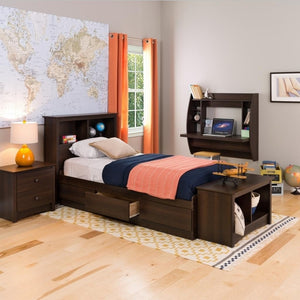Wall mounted floating desk